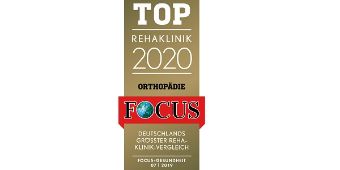 Top Rehaklinik 2020 Logo: Focus Top Rehaklinik 2020