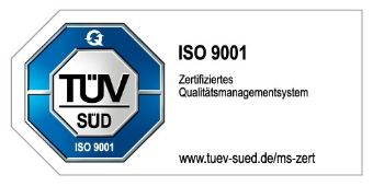 Logo DIN EN ISO 9001:2015 
