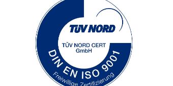 TÜV Nord Logo zur ISO 9001-Zertifizierung TÜV Nord Logo zur ISO 9001-Zertifizierung