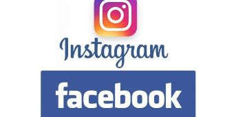 Instagram und Facebook Logos
