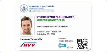 Beispielbild eines elektronischen Multifunktionsausweises Beispielbild eines elektronischen Multifunktionsausweises