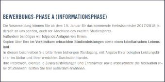 Beschreibungstext Informationsphase