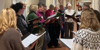 Bild: Sänger:innen des Buxtehude-Chors der evngelisch-lutherischen Kirchengemeinde Oldesloe