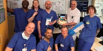 Team OP und HKL Bild: Team von OP und Herzkatheterlabor