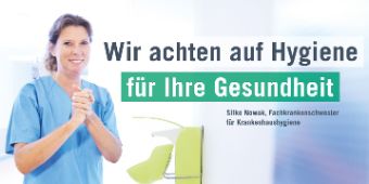 Wir achten auf Hygiene