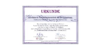 Zertifikat Endometriose 2022