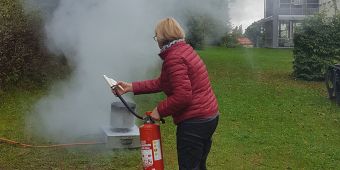 Foto: Brandschutz hautnah an der Beruflichen Schule Pasewalk