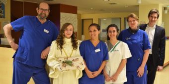 Christkind Christina besucht das Krankenhaus