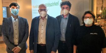 v.li.: Andreas Neumann, Dr. Wolfgang Schreiber, Dr. Josef Zäch und Dr. Christina Bernet. 