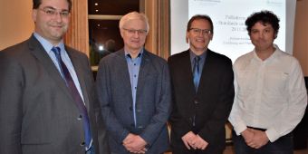 Foto: Dr. Michael Rechenmacher, Dr. Albert Pronath, Dr, Bernhard Kellner und Dr. Josef Zäch. 