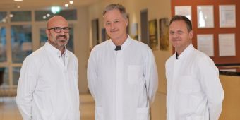 Dr. Thorsten Cedl, Dr. Gary Haller und Marc Philippbaar (v.r.)