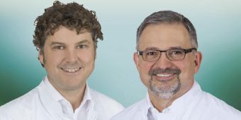 Chefärzte Zäch und Dropco Bild: Dr. Josef Zäch und Dr. Ivor Dropco