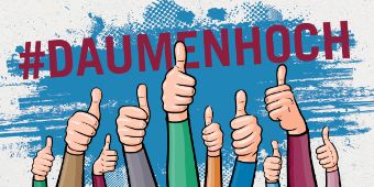 Daumen hoch für Hygiene Bild: Daumen hoch für Hygiene