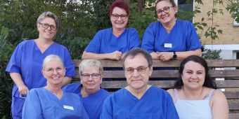 Dr. med. Morgenthaler, Facharzt desAsklepios MVZ Rheinland-Pfalz, Gastroenterologie mit seinem hochmotivierten Team Hier war ein Bild: Bilduntertitel: Dr. med. Morgenthaler, Facharzt des Asklepios MVZ Rheinland-Pfalz, Gastroenterologie