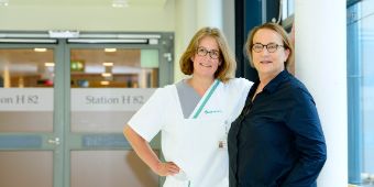 Foto: Stationsleitung Andrea Gehrke und Dr. Kornelia Gbur