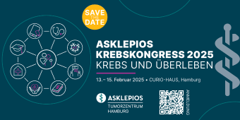 Asklepios Krebskongress 2025 Das Bild zeigt die Ankündigung des Asklepios Krebskongresses 2025