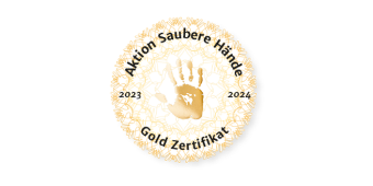 Silber Zertifikat Saubere Hände 2020 - 2021 Download Bild: Silber Zertifikat Saubere Hände 2020 - 2021