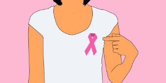 Foto: Brustkrebsmonat - rosa Schleife - Tumorzentrum