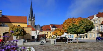 Stadt Neustadt in Sachsen Bild: Marktplatz von Neustadt in Sachsen