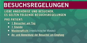 Besuchsregelungen Hier war ein Bild Corona-Besuchsregelungen 2021. Juni