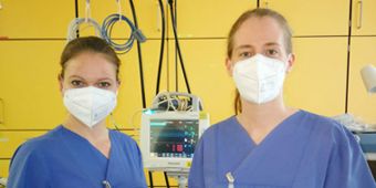 Anna Schaubeck (links) und Dr. med. Martina Damaschke (rechts) sind in der Notaufnahme in Kandel für die Patienten da Hier war ein Bild: Anna Schaubeck und Dr. med. Martina Damaschke