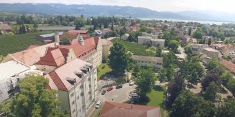 AK LIndau Klinik mit Blick auf Bodensee