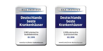 Gleich zweimal wurde das Siegel "Deutschlands beste Krankenhäuser" verliehen