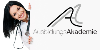 Teaserlogo AusbildungsAkademie Das Bild zeigt Text auf weißem Grund: "AusbildungsAkademie"