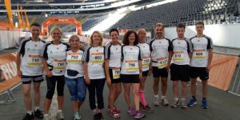 Gruppenbild B2RUN 2016 Das Bild ist ein Gruppenbild beim B2RUN 2016