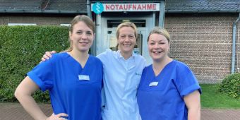 Das Bild zeigt das Leitungsteam der Notaufnahme 