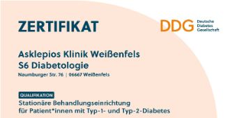 2025_Urkunde Diabeteszentrum