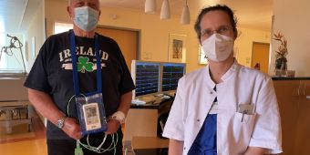 Telemetrie-Patient der Asklepios Klinik Weißenfels und Dr. Kerstin Bode