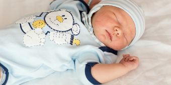 Baby am Schlafen Säugling schläft