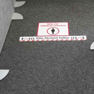 Hinweisschild nur 1 Person