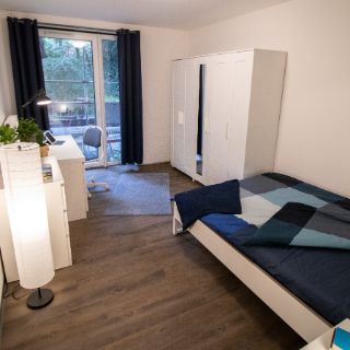 Zimmeransicht im Azubiwerk Hamburg 