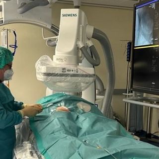 Foto: Angiografie am Patientenbett