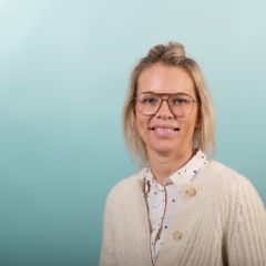 Das Bild zeigt ein Porträt von Pflegedienstleitung Kerstin Korte.