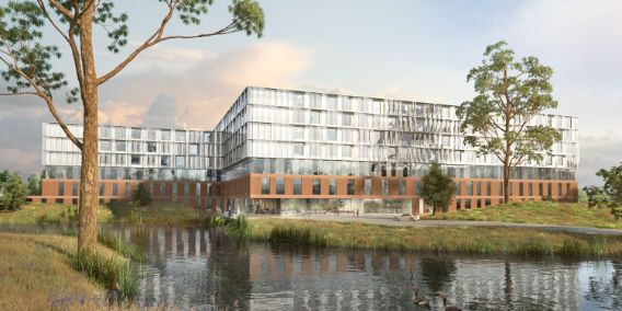 Bild: Neubau AK Altona: Dritter Platz Nickl Aussenansicht