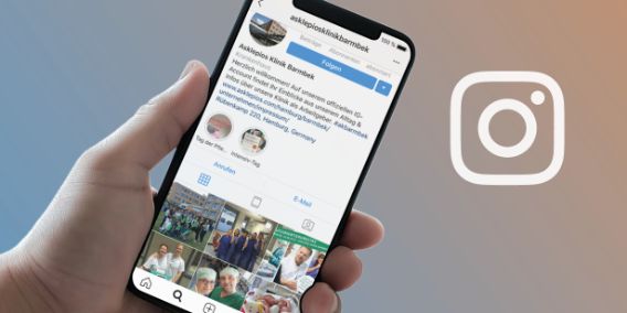 bild: zu sehen ist ein foto, das einen ausschnitt des instagram kanals der asklepios klinik barmbek zeigt.