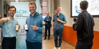 Bei der Semestereröffnung am Asklepios Campus Hamburg: Die Alumni und Medi Know Gründer Dr. med. Christopher Predel und Dr. med. Andreas Falk Kremer stellen ihr neues Quizformat vor. Bei der Semestereröffnung am Asklepios Campus Hamburg: Die Alumni und Medi Know Gründer Dr. med. Christopher Predel und Dr. med. Andreas Falk Kremer stellen ihr neues Quizformat vor.