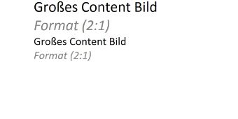Großes Content Bild Bild: Großes Content Bild