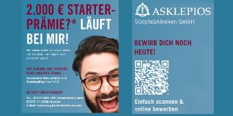 Starterprämie Südpfalzkliniken - Aktion - Läuft bei mir! Hier war ein Handzettel: Starterprämie