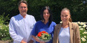 v. re.: Kathrin Hofstetter, Stephanie Schmidt und Dr. Christian Glöckner. 