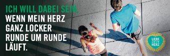 Bild: Asklepios liebe Dein Herz-Titelbild - Ein Mann und eine Frau joggen