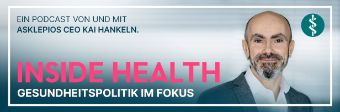 Inside Health - ein Podcast von und mit Asklepios CEO Kai Hankeln Bild: Inside Health - Headergrafik zum neuen Podcast mit Asklepios CEO Kai Hankeln