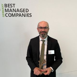 Kai Hankeln mit dem Best Managed Companies Award 