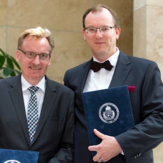 Verleihung der Honorarprofessur an Hon. Prof. Dr. Faiss u. Hon. Prof. Dr. Janßen