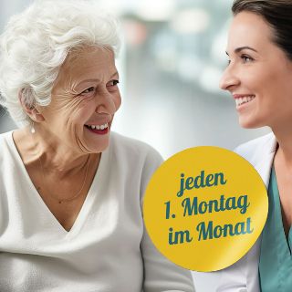 Ärztin im Gespräch mit Patientin