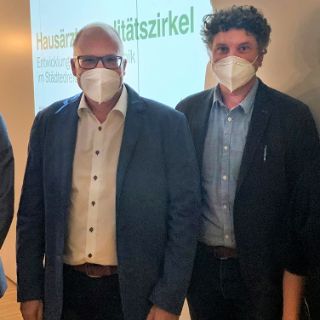 v.li.: Andreas Neumann, Dr. Wolfgang Schreiber, Dr. Josef Zäch und Dr. Christina Bernet. 