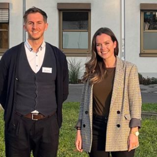 Geschäftsführerin Kathrin Hofstetter und Klinikmanager Felix Sasse. 